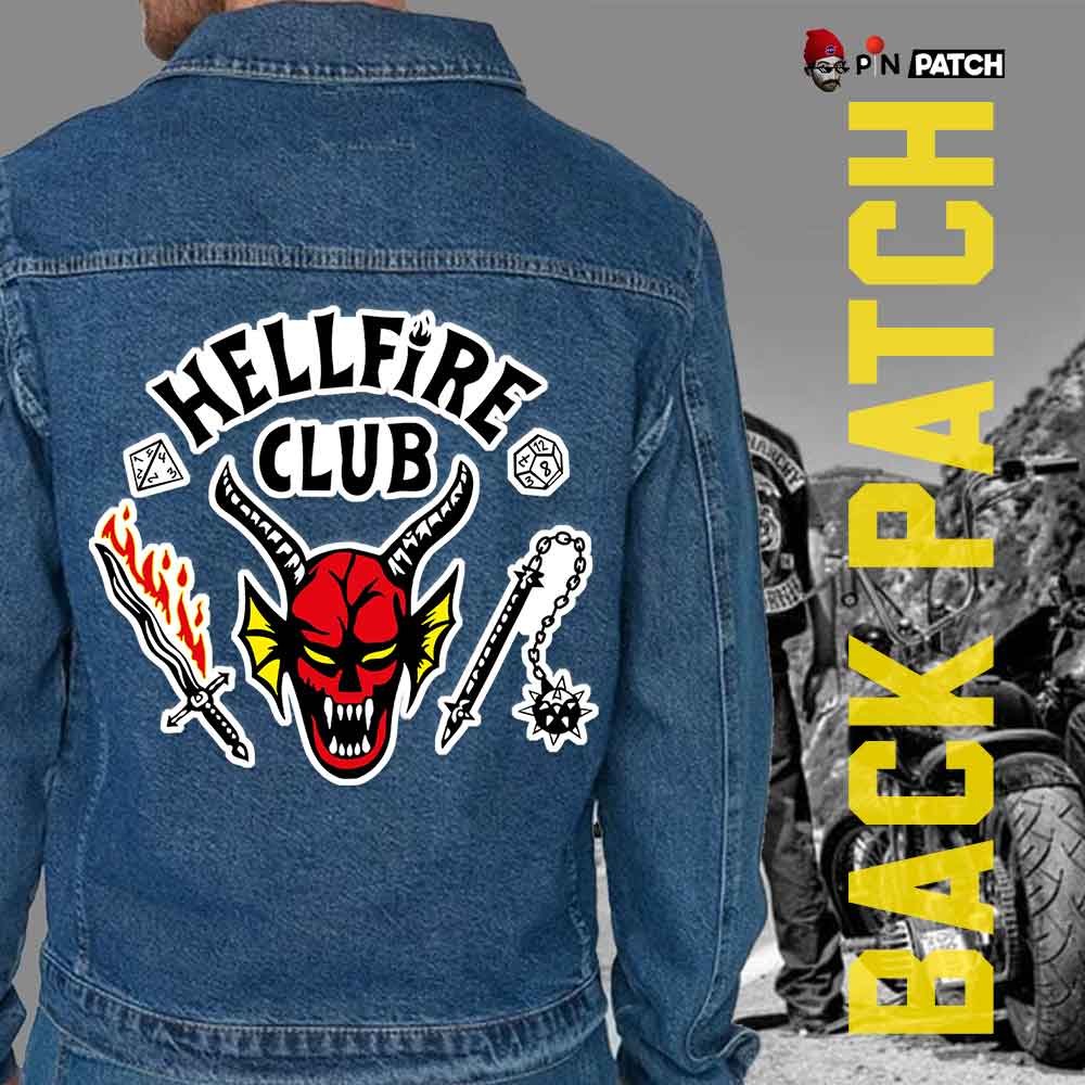 بک پچ حرارتی (برچسب لباس) طرح Hellfire Club