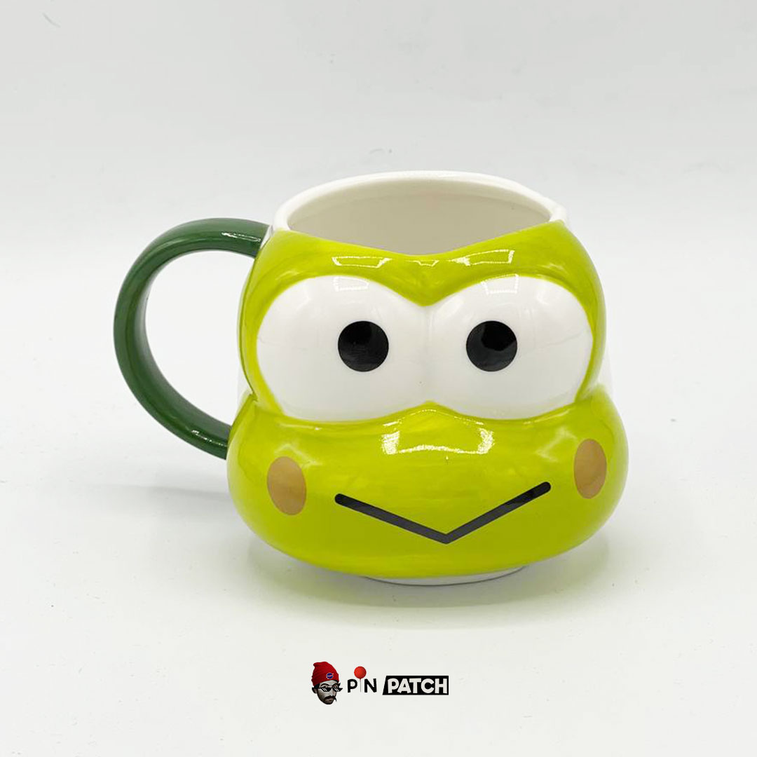 ماگ سرامیکی 3بعدی طرح قورباغه keroppi