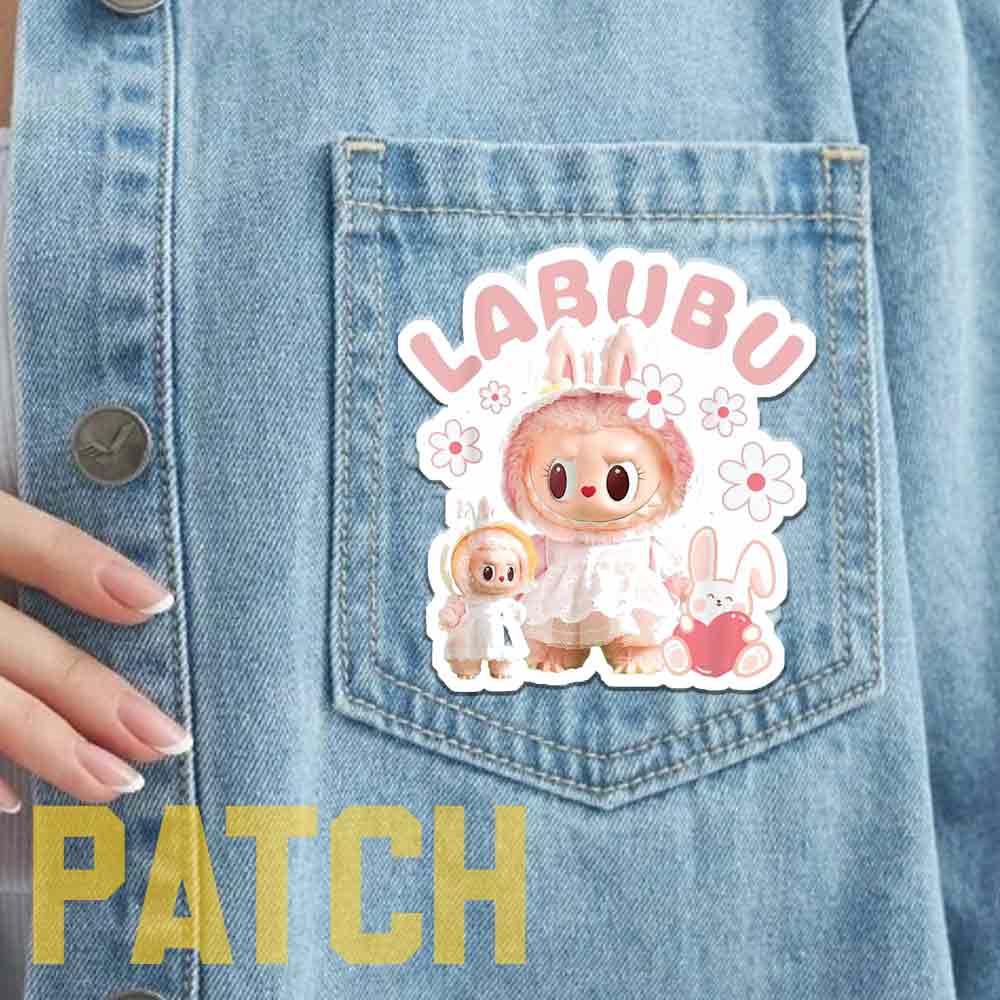 برچسب پارچه ای لباس طرح Labubu کد06